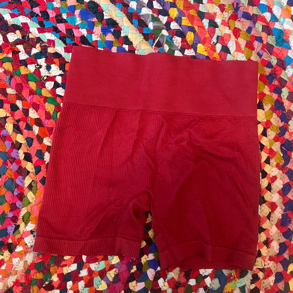 RED TARGET BIKER SHORTS